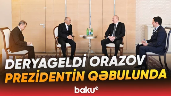Prezident Türkmənistanın Arkadağ şəhərinin Tikinti üzrə Dövlət Komitəsinin sədrini qəbul etdi