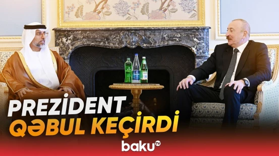 Prezident Birləşmiş Ərəb Əmirliklərinin energetika və infrastruktur nazirini qəbul etdi - Baku TV