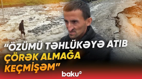 "Camaat ac-susuz qalacaq!" | Sel suları sakinlərin gününü görün necə qaraldıb - Baku TV