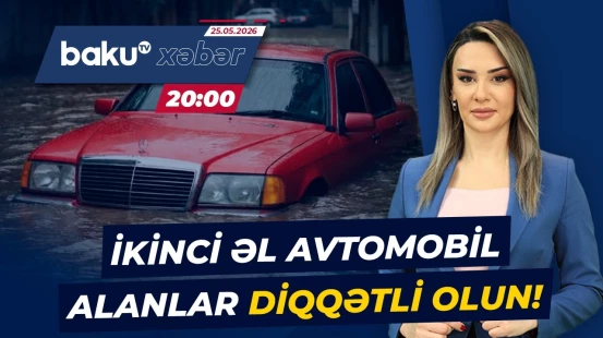 Su altında qalan avtomobillər təhlükə yaradır? - ANA XƏBƏR