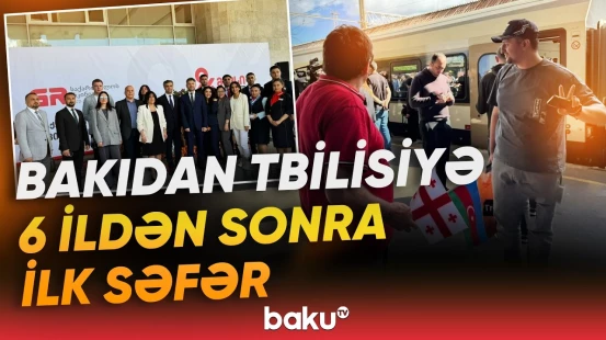 “Camaatın böyük ehtiyacı vardı” | Bakıdan yola düşən qatar Tbilisidə belə qarşılandı - Baku TV