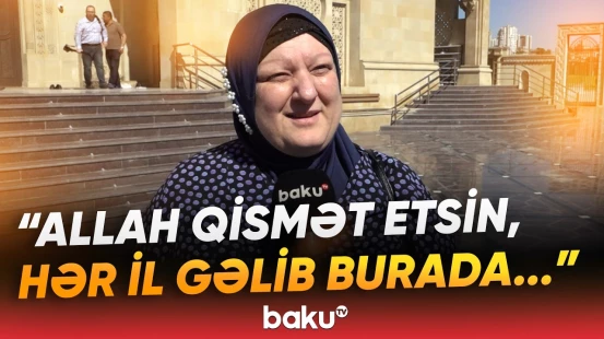 "Onların ruhu üçün dualar etdik" | Bayram namazı qılan sakinlər danışdı - Baku TV