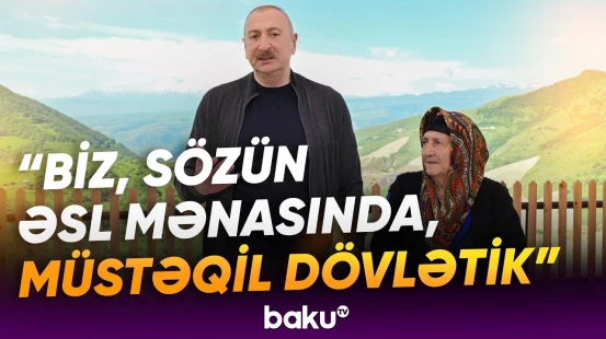 Prezident Şuşada sakinlərlə görüşdə Azərbaycanın nüfuzunun artmasından danışdı - Baku TV