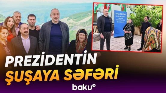 İlham Əliyev Böyük Qaladərəsi kəndində sakinlərlə bir araya gəldi - Baku TV