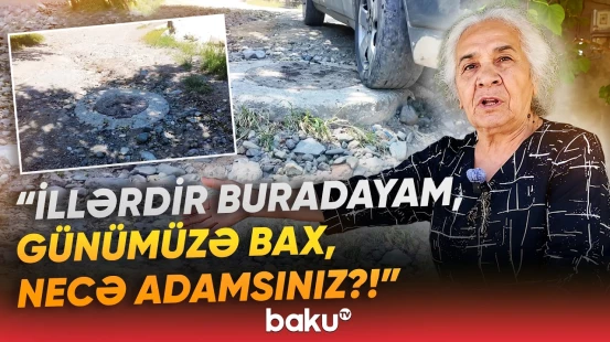 Gəncədə yol problemi sakinləri özlərindən çıxardı - Baku TV