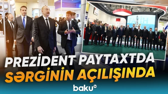 31-ci Beynəlxalq Xəzər Neft və Qaz Sərgisinin açılışından görüntülər - Baku TV