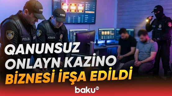 Onlayn kazino şəbəkəsinə ağır zərbə | Saxlanılanlar var - Baku TV