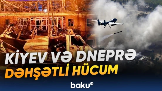 Rusiyadan Ukraynaya növbəti genişmiqyaslı hava hücumu - Baku TV