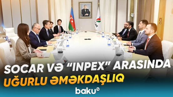 Rövşən Nəcəf "INPEX" şirkətinin baş vitse-prezidenti ilə görüşüb - Baku TV