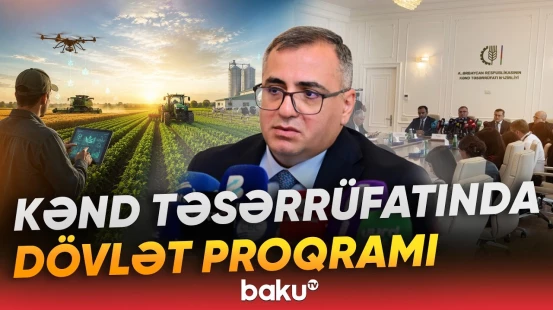 Kənd təsərrüfatı sektorunu inkişaf etdirəcək proqram gündəmdədir - Baku TV