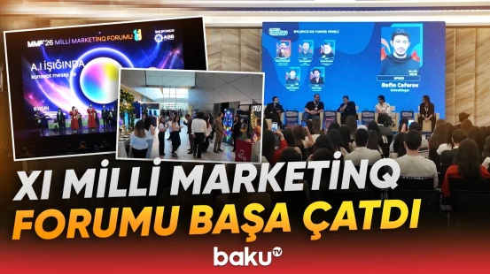 Tədbirdə marketinqin gələcəyində süni intellektin rolu müzakirə edilib - Baku TV