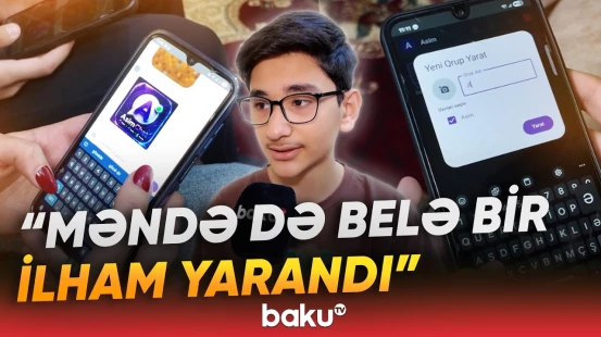 "Proqramı 2 həftəyə hazırladım" | 8-ci sinif şagirdi mesajlaşma platformasını yaradıb - Baku TV
