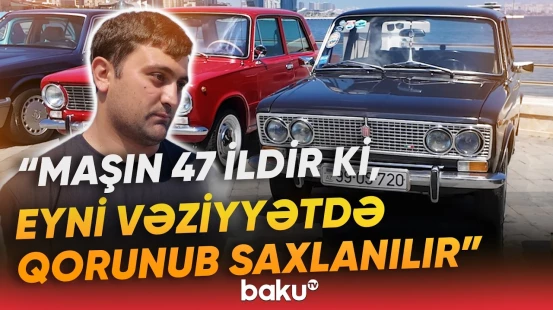 Paytaxtda klassik və sürət avtomobillərinin festivalı keçirilib - Baku TV