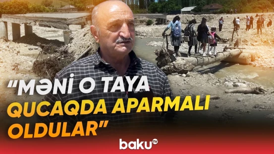 "Biri yerli-dibli tapılmadı" | Sel əhalinin gününü qaraltdı: "Maşınlar qalıb o tayda" - Baku TV