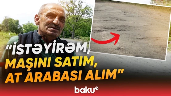 Bu yoldan keçən bir də gəlmək istəmir | "Lap betər gündədir, gündə 5-10 dəfə..." - Baku TV