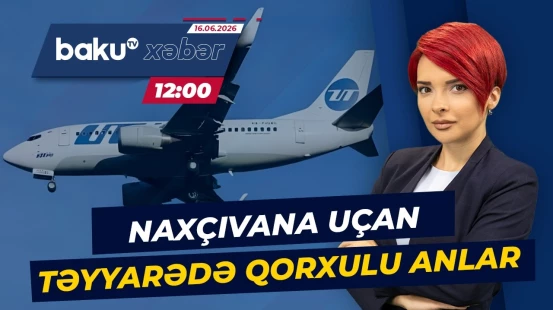 Naxçıvana uçan sərnişin təyyarədə görün nə etmək istədi - Baku TV CANLI