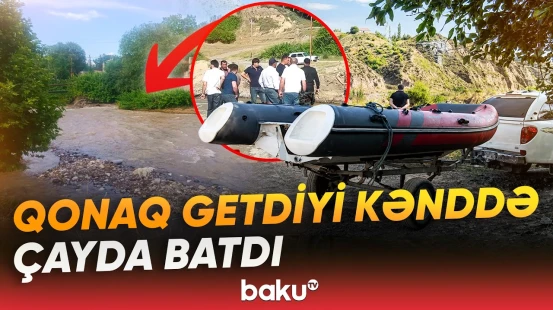 Tovuzda bədbəxt hadisə | "Ayağı sürüşüb çaya yıxıldı" - Baku TV