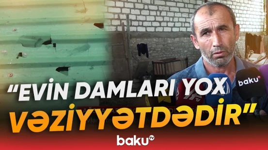 Ağstafaya güclü dolu yağdı | Evlərə, təsərrüfata ziyan dəyib - Baku TV
