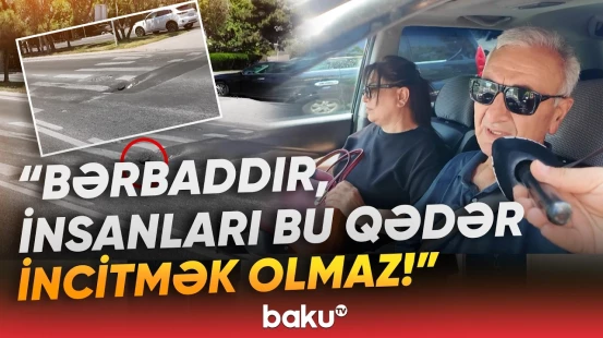 "Sürətlə gəlirik, anidən çıxır qabağımıza" | Mərkəzi küçədə dəhşətli mənzərə - Baku TV