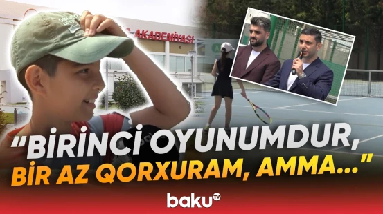 "5 dəfə çempion olmuşam" | Paytaxtın gənc tennisçiləri kortlarda qüvvəsini sınayır - Baku TV