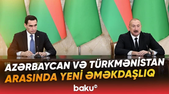 Azərbaycan və Türkmənistan liderləri nələri müzakirə etdi? | "Haber Global"dan süjet - Baku TV