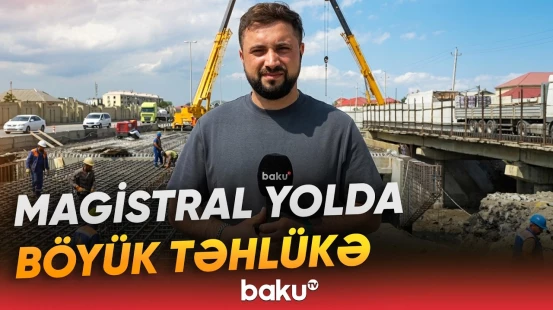 Bakı-Qazax yolunda baş verən çökmə niyə təmir olunmur? - Əməkdaşımız hadisə yerində - Baku TV