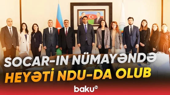 Şirkətin tələbələr üçün yaratdığı imkanlar müzakirə edilib - Baku TV