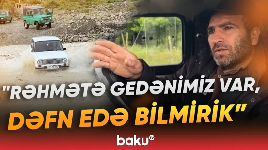 "Rayon mərkəzi ilə əlaqə kəsilib" | Şamaxıda sel 3 kəndin yolunu dağıtdı - Baku TV