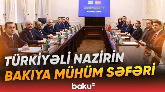 Baş prokuror Kamran Əliyev Türkiyənin ədliyyə naziri Akın Gürleklə görüşüb - Baku TV