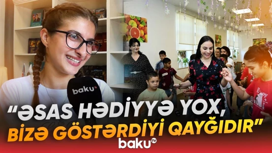 "Mənə piano hədiyyə etdi, dedi ki..." | Leyla Əliyeva Uşaq evini ziyarət etdi - Baku TV