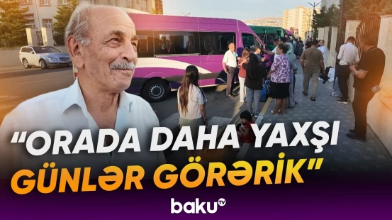 “Nə qədər ömrümüz varsa...” | Doğma yurduna gedən sakinlər duyğularını bölüşdü - Baku TV