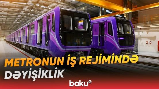 Bakı metrosu gücləndirilmiş iş rejimində fəaliyyət göstərəcək - Baku TV