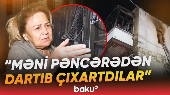 Paytaxtın Yasamal rayonunda ikimərtəbəli fərdi yaşayış evində güclü yanğın baş verib - Baku TV