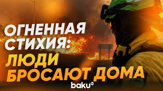 Лесные пожары в Испании не стихаюи и вынуждают людей покидать свои дома - Baku TV | RU