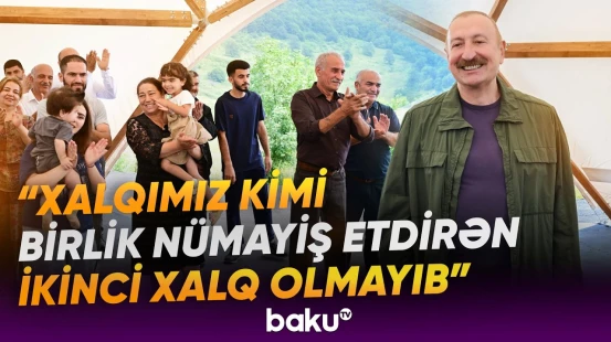 Prezident və Kiçik Qaladərəsi kənd sakinləri arasında səmimi görüş olub - Baku TV