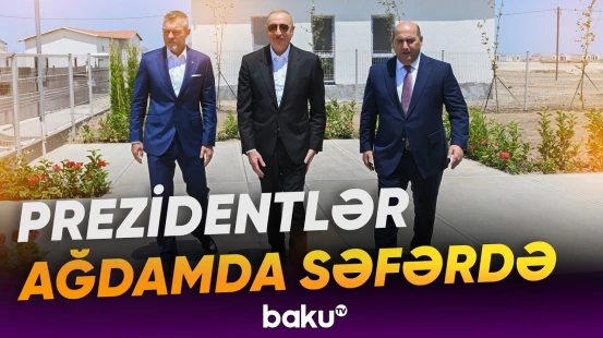 Azərbaycan və Slovakiya prezidentləri Baş Qərvənd kəndində görülən işlərlə tanış olublar - Baku TV