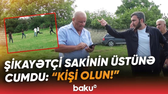 Hamınız üstümə niyə cumursunuz? | Stadionla bağlı məsələ sakinləri özündən çıxardı - Baku TV