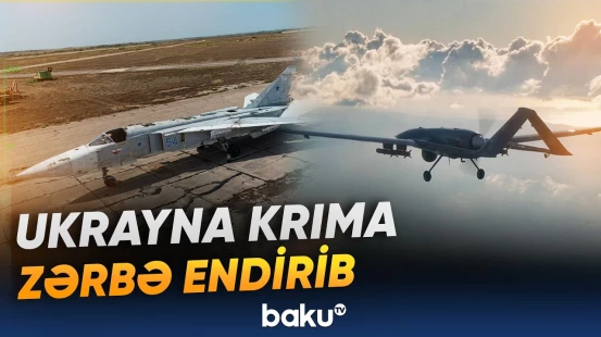 Rusiyaya məxsus Su-24M bombardmançısı məhv edilib - Baku TV