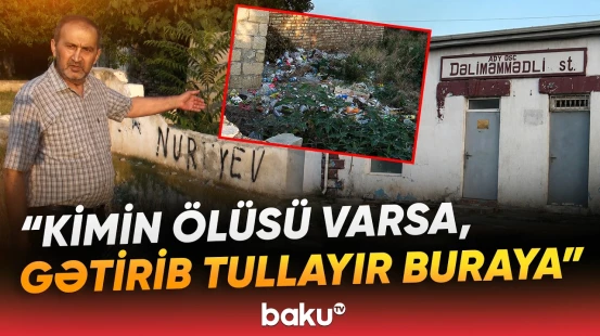 "Kluba, məscidə gedən var, dayanmaq olmur" | Sakinləri canından bezdirən mənzərə - Baku TV
