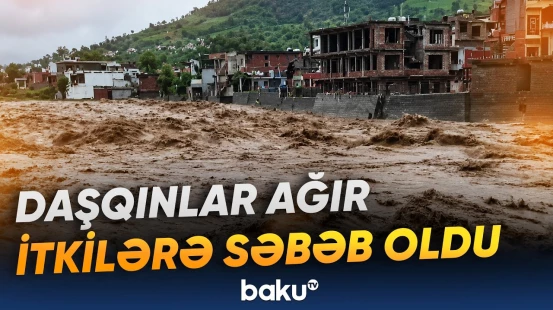 Hindistanda şiddətli yağıntıların səbəb olduğu təbii fəlakət ağır itkilərlə nəticələndi - Baku TV