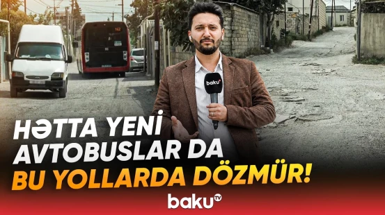 Bərbad yollar sakinləri özündən çıxardı | Əməkdaşımız Cantəpə yaşayış massivində - Baku TV