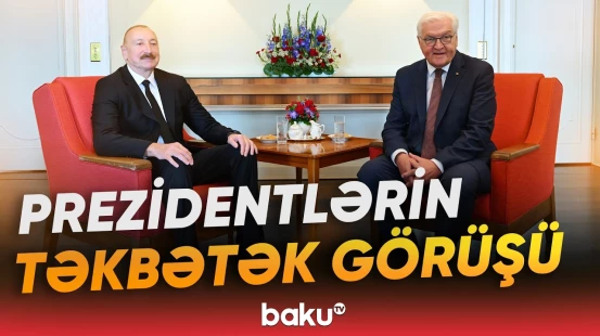 İlham Əliyev və Frank-Valter Ştaynmayer arasında vacib müzakirələr - Baku TV