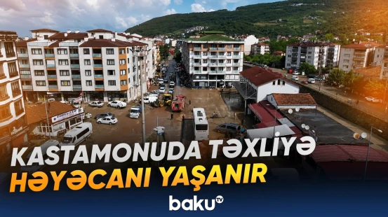 Kastamonuda təxliyə başlayıb | Sürüşmə kənd yollarında hərəkəti tam dayandırıb - Baku TV