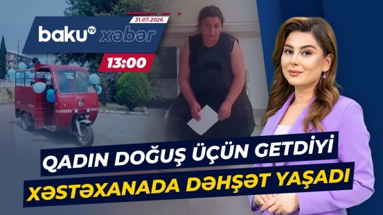 Əri hamilə qadını xəstəxanaya motosikletlə son anda çatdırdı - Baku TV CANLI