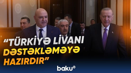 Ərdoğanla Aun birgə mətbuat konfransı keçiriblər - Baku TV