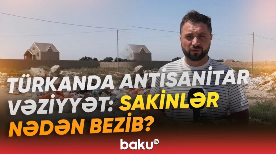Ərazidə yaranan antisanitar vəziyyət sakinlərin narazılığına səbəb olub - Baku TV