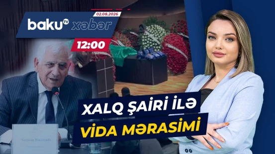Xalq şairi Nəriman Həsənzadə son mənzilə yola salınır - Baku TV CANLI