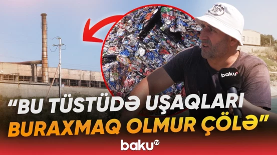 Ceyranbatanda yerləşən zavodun buraxdığı tüstü sakinləri narahat edir - Baku TV