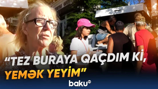 Krımda elektrik enerjisi böhranı | Sakinlər küçədə yemək yeyir - Baku TV