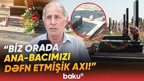 Qəbiristanlıqdan dəhşətə gətirən görüntülər | "Qəbirlərlə nə işiniz var sizin?!" - Baku TV